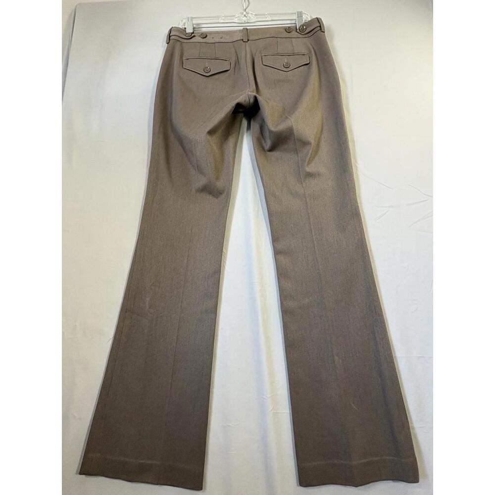 Express Columnist Brown Heather Low Rise Flare Trousers sz 6R 32.5in Inseam READ